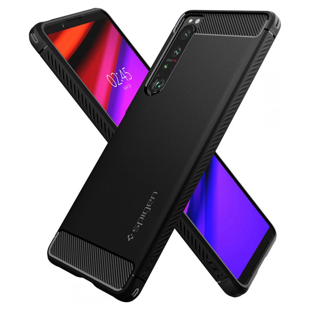 Hurtownia GSM - Etui Spigen Rugged Armor Sony Xperia 1 IV Matná Černá - SPN2243BLK - {ean13} - Hurt