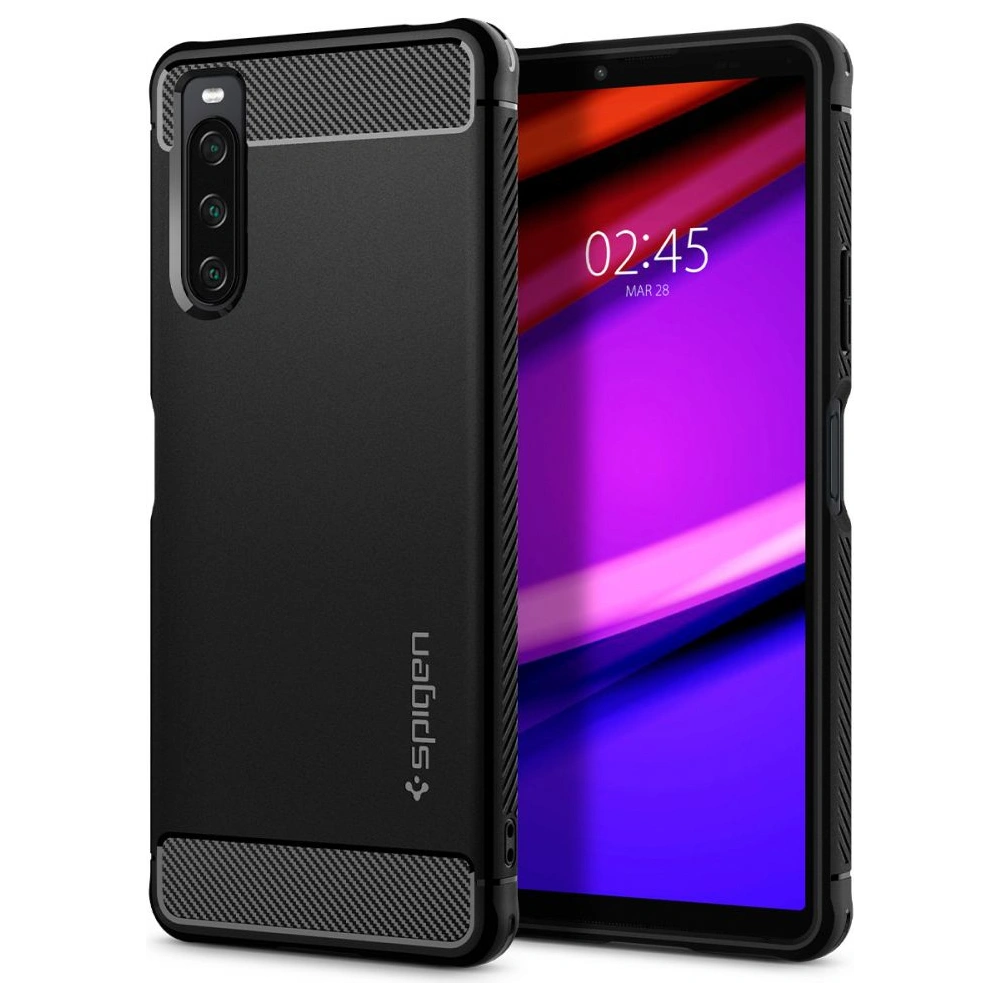 Hurtownia GSM - Etui Spigen Rugged Armor Sony Xperia 10 IV Matná Černá - SPN2244BLK - {ean13} - Hurt