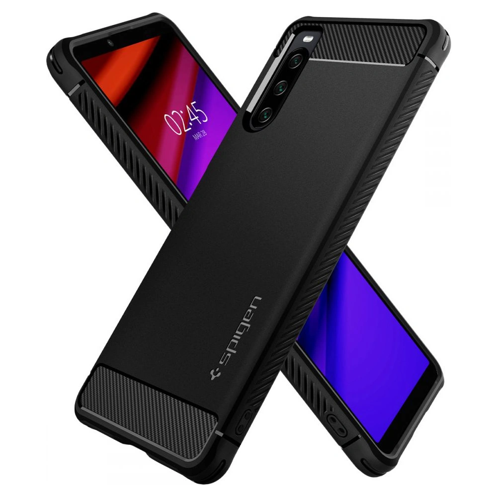 Hurtownia GSM - Etui Spigen Rugged Armor Sony Xperia 10 IV Matná Černá - SPN2244BLK - {ean13} - Hurt