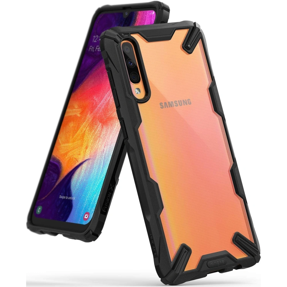 Hurtownia GSM - Etui Ringke Fusion-X Samsung Galaxy A30s/A50/A50s černé - RGK880BLK - {ean13} - Hurt
