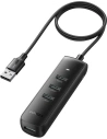 Hurtownia GSM - Adapter UGREEN 5w1 USB-A do 3x USB 2.0 + RJ45 + USB-C (czarny) - UGR1222BLK - {ean13} - Hurt