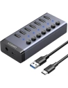 Hurtownia GSM - Hub UGREEN 7w1 USB-C, 7x USB-A 3.0 12V 2A (černý) - UGR1228BLK - {ean13} - Hurt