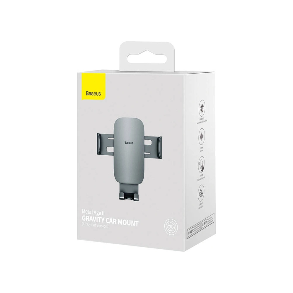 Wholesale Baseus Metal Age II Gravity Car Mount Air Vent (gray) - BSU3241GRY - {ean13} - Hurt