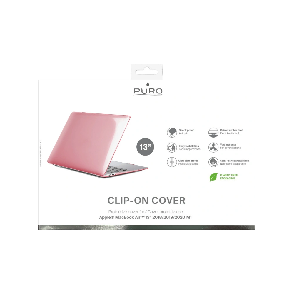 Wholesale PURO Clip On Apple MacBook Air 13 M1 2018-2023 (pink) - PUR572PNK - {ean13} - Hurt