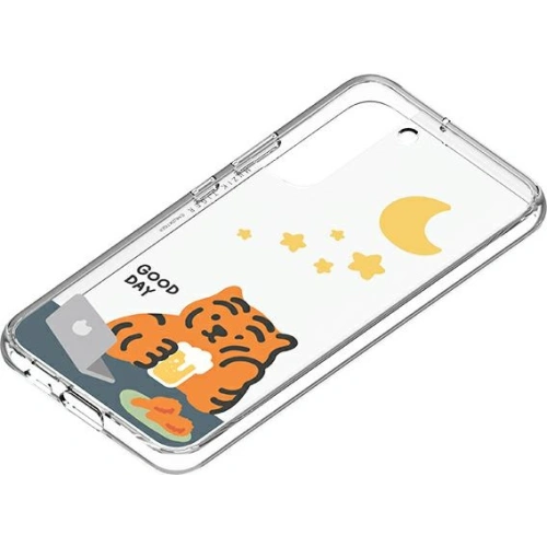 Panel Samsung Galaxy S22+ Plus GP-TOU021HOMOW do etui Frame Cover Muzik Tiger biały/white