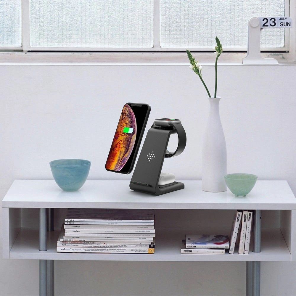 Hurtownia GSM - Ładowarka bezprzewodowa Tech-Protect A8 3in1 Wireless Charger Black - THP1028BLK - {ean13} - Hurt