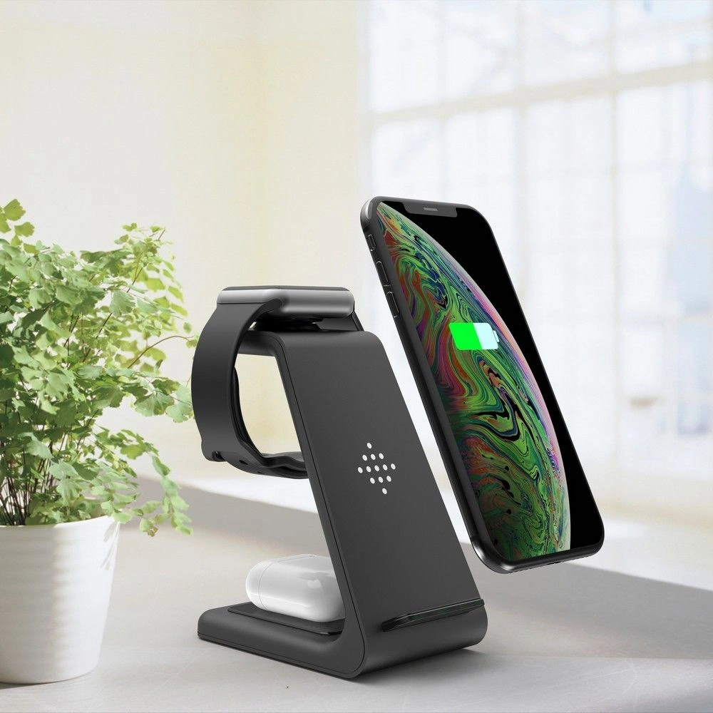 Hurtownia GSM - Ładowarka bezprzewodowa Tech-Protect A8 3in1 Wireless Charger Black - THP1028BLK - {ean13} - Hurt