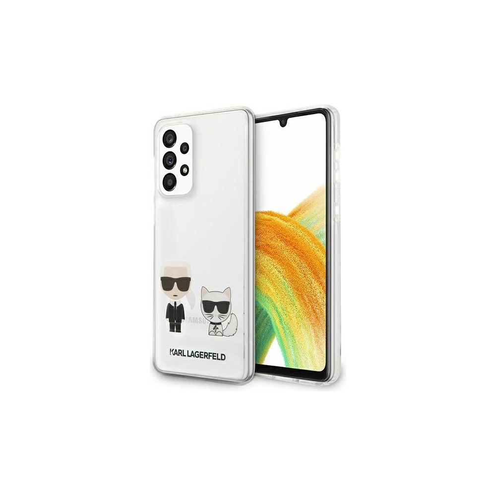 Hurtownia GSM - Etui Karl Lagerfeld KLHCA33CKTR Samsung Galaxy A33 5G hardcase bílý/white Transparent Karl & Choupette - KLD933WHT - {ean13} - Hurt