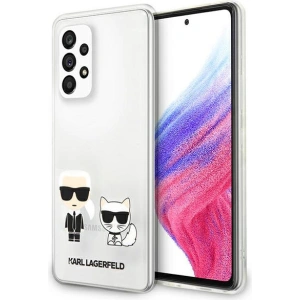 Hurtownia GSM - Etui Karl Lagerfeld KLHCA53CKTR Samsung Galaxy A53 5G hardcase biały/white Transparent Karl & Choupette - KLD934WHT - {ean13} - Hurt