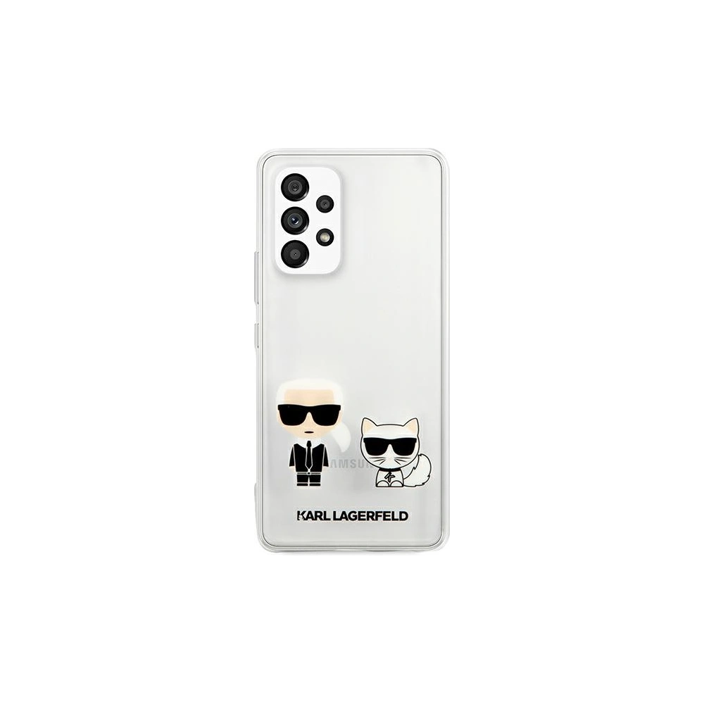 Hurtownia GSM - Etui Karl Lagerfeld KLHCA53CKTR Samsung Galaxy A53 5G hardcase bílý/white Transparent Karl & Choupette - KLD934WHT - {ean13} - Hurt
