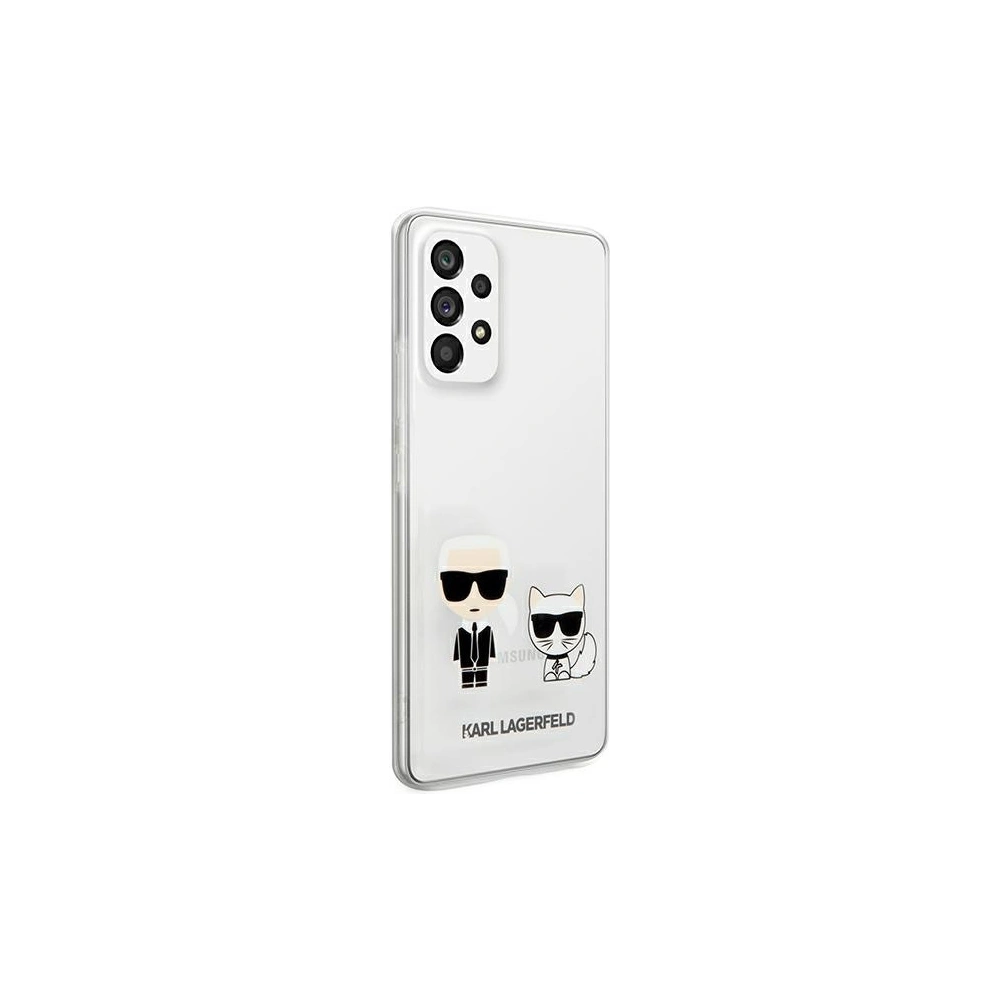 Hurtownia GSM - Etui Karl Lagerfeld KLHCA53CKTR Samsung Galaxy A53 5G hardcase bílý/white Transparent Karl & Choupette - KLD934WHT - {ean13} - Hurt