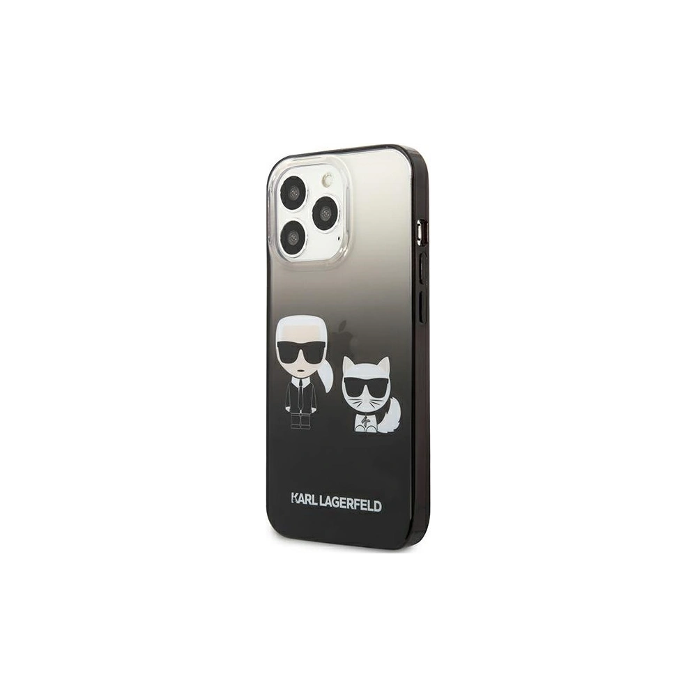 Hurtownia GSM - Etui Karl Lagerfeld KLHCP13LTGKCK Apple iPhone 13 Pro hardcase černý/black Gradient Ikonik Karl & Choupette - KLD935BLK - {ean13} - Hurt