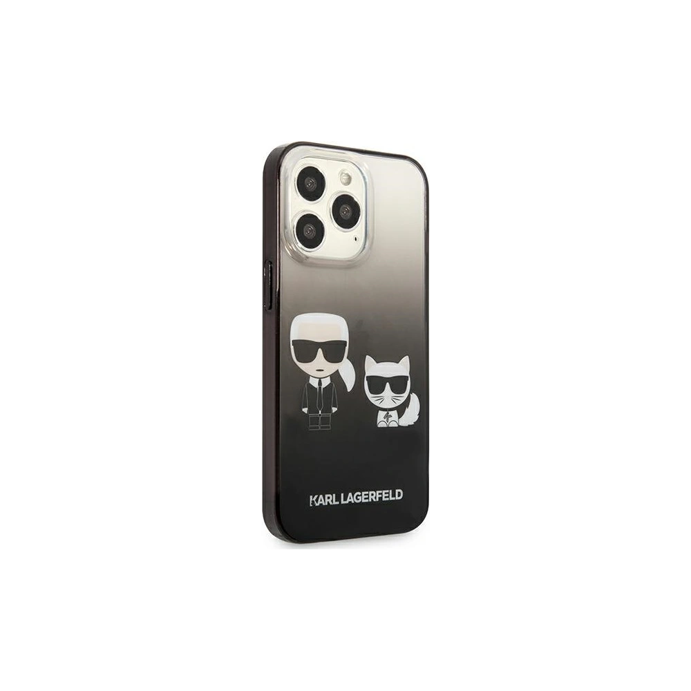 Hurtownia GSM - Etui Karl Lagerfeld KLHCP13LTGKCK Apple iPhone 13 Pro hardcase černý/black Gradient Ikonik Karl & Choupette - KLD935BLK - {ean13} - Hurt