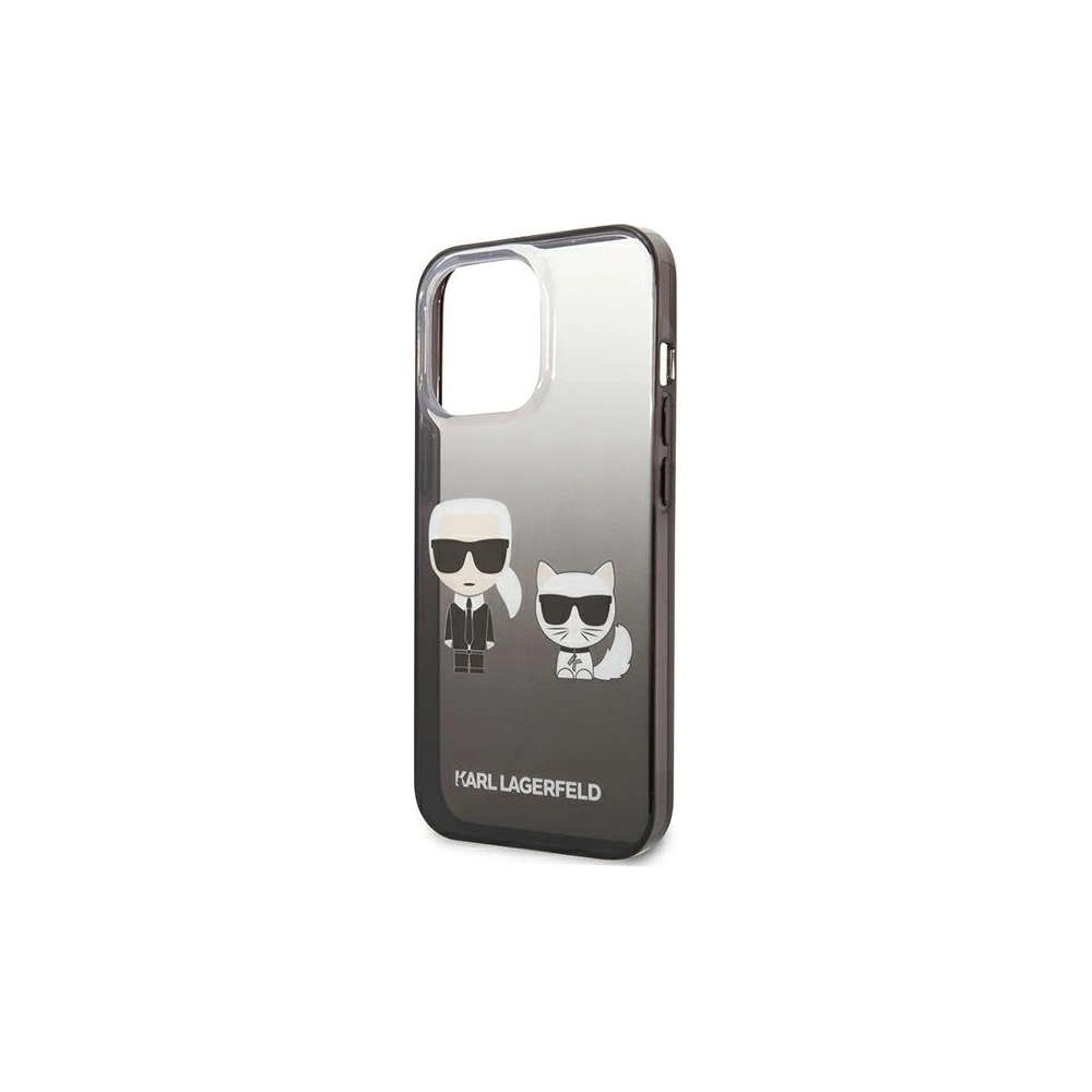 Hurtownia GSM - Etui Karl Lagerfeld KLHCP13LTGKCK Apple iPhone 13 Pro hardcase černý/black Gradient Ikonik Karl & Choupette - KLD935BLK - {ean13} - Hurt