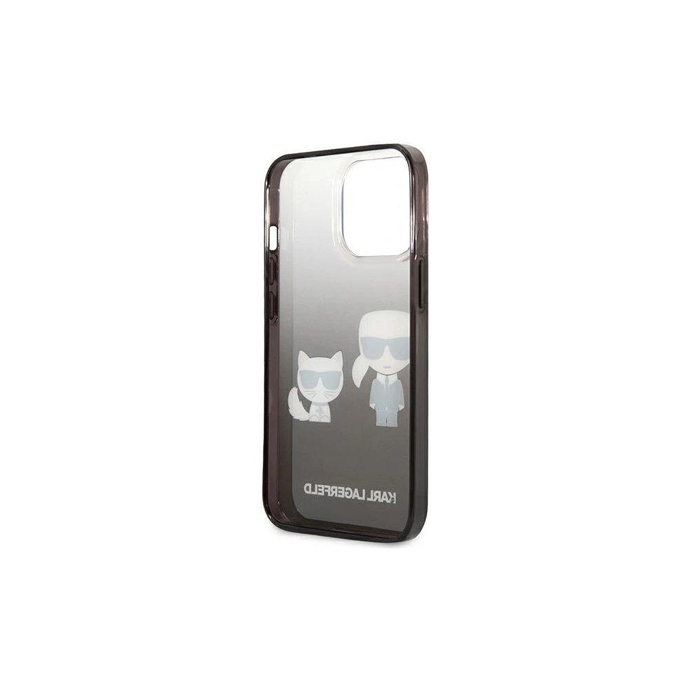 Wholesale Karl Lagerfeld KLHCP13LTGKCK Apple iPhone 13 Pro hardcase black Gradient Ikonik Karl & Choupette - KLD935BLK - {ean13} - Hurt