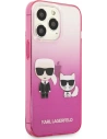 Hurtownia GSM - Case Karl Lagerfeld KLHCP13LTGKCP Apple iPhone 13 Pro Hardcase rosa/pink Gradient Ikonik Karl & Choupette - KLD936PNK - {ean13} - Hurt