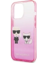 Hurtownia GSM - Case Karl Lagerfeld KLHCP13LTGKCP Apple iPhone 13 Pro Hardcase rosa/pink Gradient Ikonik Karl & Choupette - KLD936PNK - {ean13} - Hurt