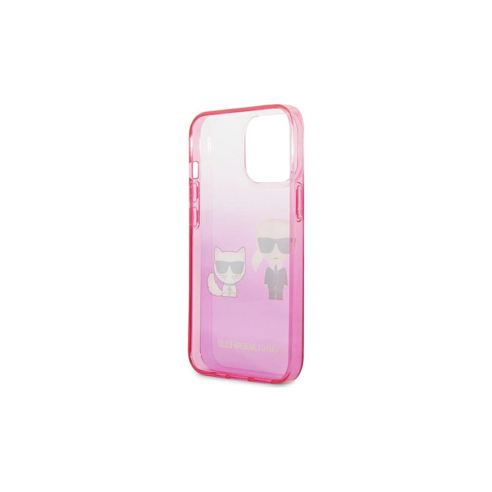 Hurtownia GSM - Etui Karl Lagerfeld KLHCP13LTGKCP Apple iPhone 13 Pro hardcase růžový/pink Gradient Ikonik Karl & Choupette - KLD936PNK - {ean13} - Hurt