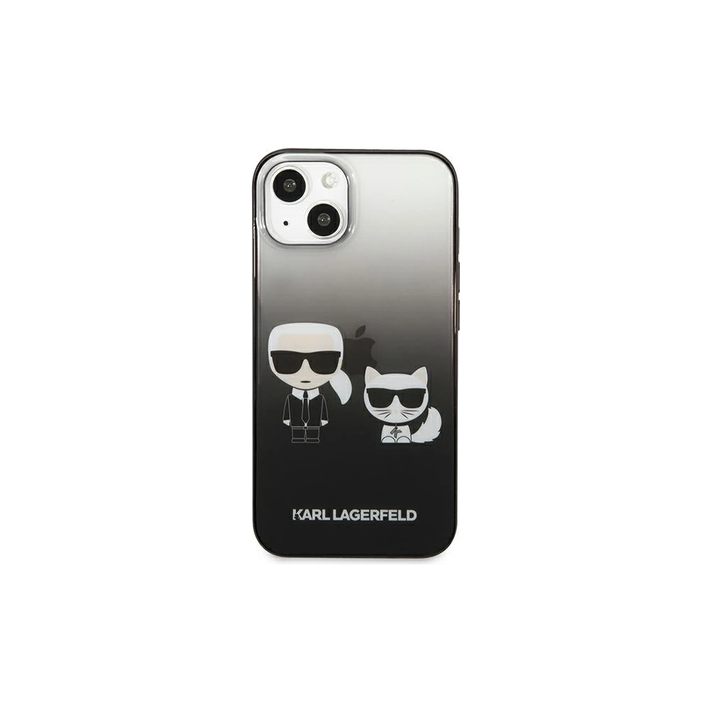 Hurtownia GSM - Etui Karl Lagerfeld KLHCP13MTGKCK Apple iPhone 13 hardcase černý/black Gradient Ikonik Karl & Choupette - KLD937BLK - {ean13} - Hurt