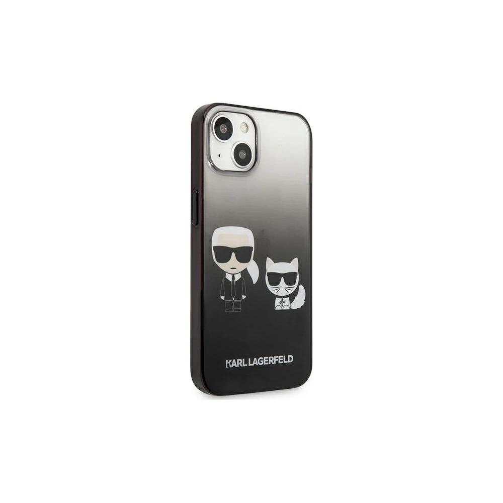 Hurtownia GSM - Etui Karl Lagerfeld KLHCP13MTGKCK Apple iPhone 13 hardcase černý/black Gradient Ikonik Karl & Choupette - KLD937BLK - {ean13} - Hurt