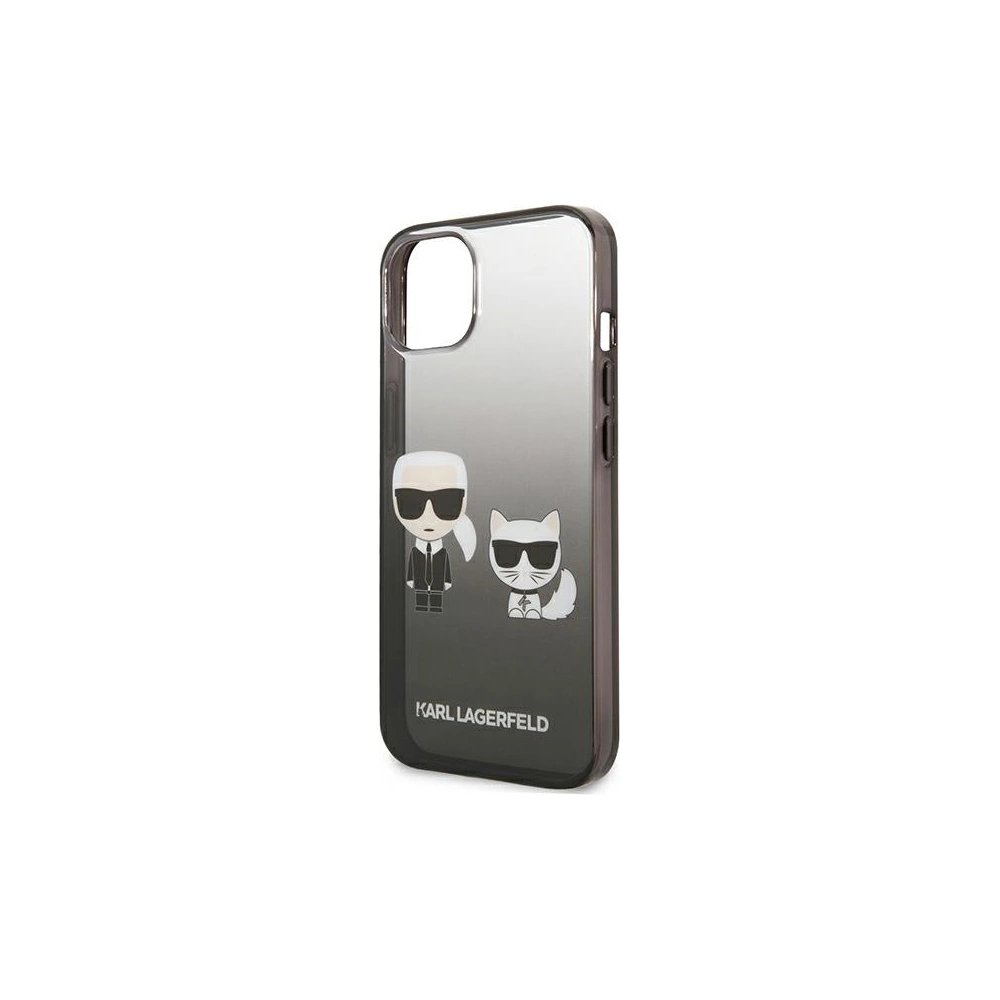 Hurtownia GSM - Etui Karl Lagerfeld KLHCP13MTGKCK Apple iPhone 13 hardcase černý/black Gradient Ikonik Karl & Choupette - KLD937BLK - {ean13} - Hurt
