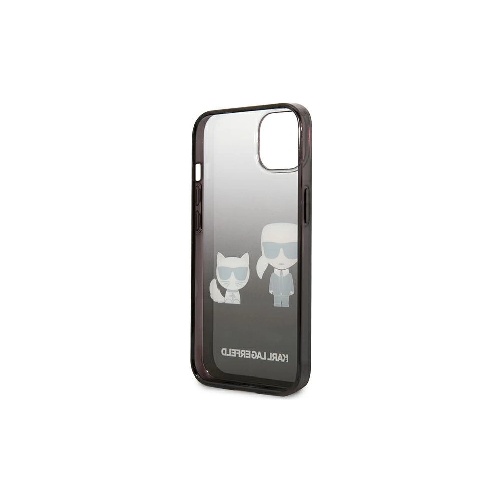 Hurtownia GSM - Etui Karl Lagerfeld KLHCP13MTGKCK Apple iPhone 13 hardcase černý/black Gradient Ikonik Karl & Choupette - KLD937BLK - {ean13} - Hurt