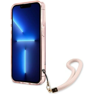 Etui Guess GUHCP13LHTSGSP Apple iPhone 13 Pro różowy/pink hardcase Translucent Stap