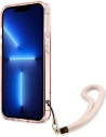 Wholesale Guess GUHCP13LHTSGSP Apple iPhone 13 Pro pink hardcase Translucent Stap - GUE1715PNK - {ean13} - Hurt
