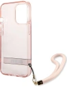 Wholesale Guess GUHCP13LHTSGSP Apple iPhone 13 Pro pink hardcase Translucent Stap - GUE1715PNK - {ean13} - Hurt