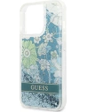 Hurtownia GSM - Etui Guess GUHCP13LLFLSN Apple iPhone 13 Pro zelený/green hardcase Flower Liquid Glitter - GUE1716GRN - {ean13} - Hurt