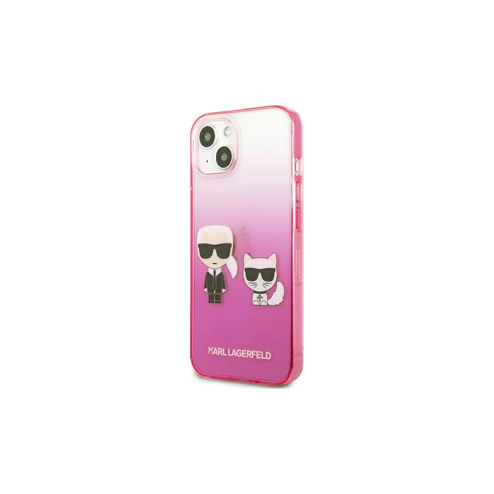 Hurtownia GSM - Etui Karl Lagerfeld KLHCP13MTGKCP Apple iPhone 13 hardcase růžový/pink Gradient Ikonik Karl & Choupette - KLD938PNK - {ean13} - Hurt