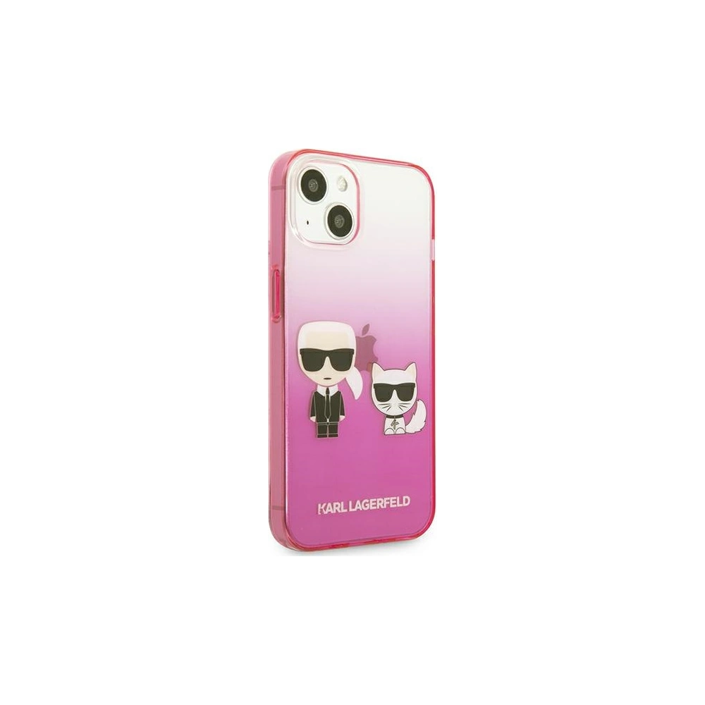 Hurtownia GSM - Etui Karl Lagerfeld KLHCP13MTGKCP Apple iPhone 13 hardcase růžový/pink Gradient Ikonik Karl & Choupette - KLD938PNK - {ean13} - Hurt