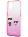 Hurtownia GSM - Etui Karl Lagerfeld KLHCP13MTGKCP Apple iPhone 13 hardcase růžový/pink Gradient Ikonik Karl & Choupette - KLD938PNK - {ean13} - Hurt