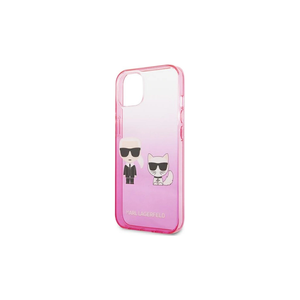 Hurtownia GSM - Etui Karl Lagerfeld KLHCP13MTGKCP Apple iPhone 13 hardcase růžový/pink Gradient Ikonik Karl & Choupette - KLD938PNK - {ean13} - Hurt
