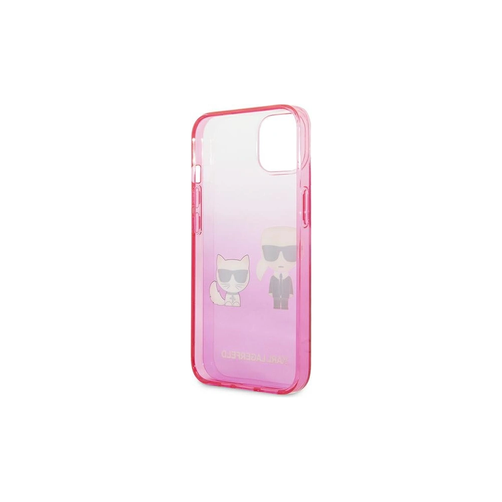 Hurtownia GSM - Etui Karl Lagerfeld KLHCP13MTGKCP Apple iPhone 13 hardcase růžový/pink Gradient Ikonik Karl & Choupette - KLD938PNK - {ean13} - Hurt