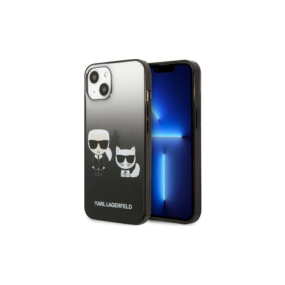 Hurtownia GSM - Etui Karl Lagerfeld KLHCP13STGKCK Apple iPhone 13 mini hardcase černý/black Gradient Ikonik Karl & Choupette - KLD939BLK - {ean13} - Hurt