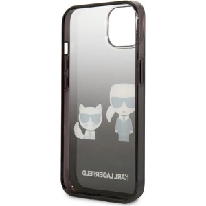Hurtownia GSM - Case Karl Lagerfeld KLHCP13STGKCK Apple iPhone 13 mini Hardcase schwarz/black Gradient Ikonik Karl & Choupette - KLD939BLK - {ean13} - Hurt