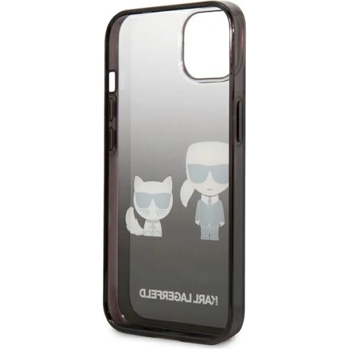 Etui Karl Lagerfeld KLHCP13STGKCK Apple iPhone 13 mini hardcase czarny/black Gradient Ikonik Karl & Choupette
