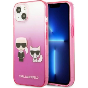 Hurtownia GSM - Case Karl Lagerfeld KLHCP13STGKCP Apple iPhone 13 mini Hardcase rosa/pink Gradient Ikonik Karl & Choupette - KLD940PNK - {ean13} - Hurt