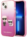 Etui Karl Lagerfeld KLHCP13STGKCP Apple iPhone 13 mini hardcase różowy/pink Gradient Ikonik Karl & Choupette