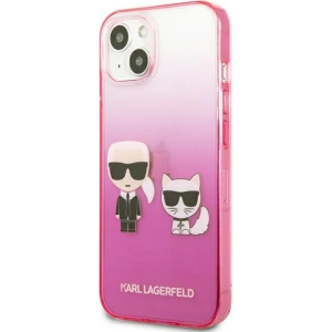 Hurtownia GSM - Case Karl Lagerfeld KLHCP13STGKCP Apple iPhone 13 mini Hardcase rosa/pink Gradient Ikonik Karl & Choupette - KLD940PNK - {ean13} - Hurt