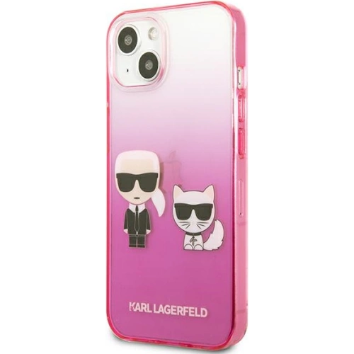 Etui Karl Lagerfeld KLHCP13STGKCP Apple iPhone 13 mini hardcase różowy/pink Gradient Ikonik Karl & Choupette