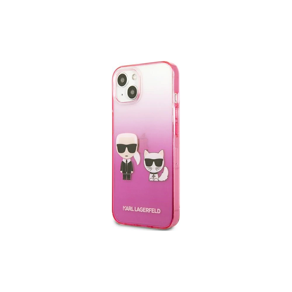 Wholesale Karl Lagerfeld KLHCP13STGKCP Apple iPhone 13 mini hardcase pink Gradient Ikonik Karl & Choupette - KLD940PNK - {ean13} - Hurt