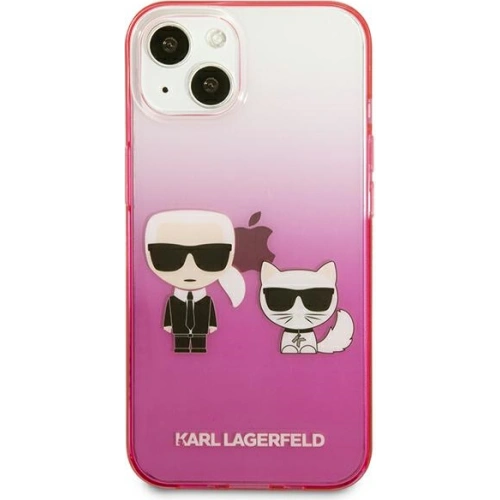 Etui Karl Lagerfeld KLHCP13STGKCP Apple iPhone 13 mini hardcase różowy/pink Gradient Ikonik Karl & Choupette