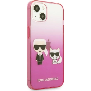 Hurtownia GSM - Case Karl Lagerfeld KLHCP13STGKCP Apple iPhone 13 mini Hardcase rosa/pink Gradient Ikonik Karl & Choupette - KLD940PNK - {ean13} - Hurt