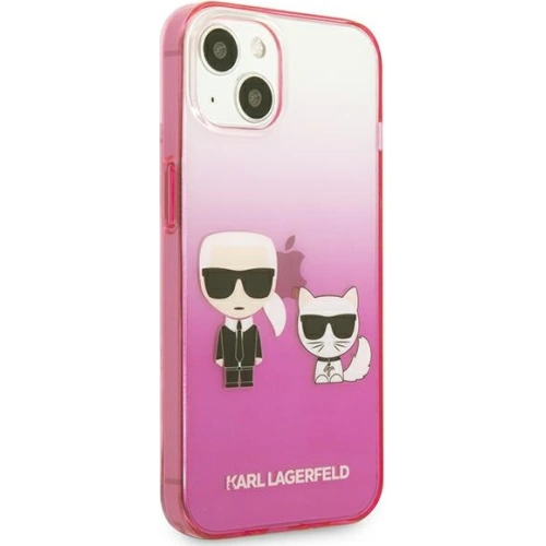 Etui Karl Lagerfeld KLHCP13STGKCP Apple iPhone 13 mini hardcase różowy/pink Gradient Ikonik Karl & Choupette