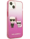 Hurtownia GSM - Etui Karl Lagerfeld KLHCP13STGKCP Apple iPhone 13 mini hardcase różowy/pink Gradient Ikonik Karl & Choupette - KLD940PNK - {ean13} - Hurt