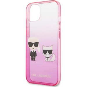 Hurtownia GSM - Case Karl Lagerfeld KLHCP13STGKCP Apple iPhone 13 mini Hardcase rosa/pink Gradient Ikonik Karl & Choupette - KLD940PNK - {ean13} - Hurt