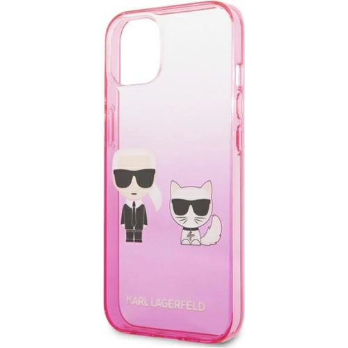 Etui Karl Lagerfeld KLHCP13STGKCP Apple iPhone 13 mini hardcase różowy/pink Gradient Ikonik Karl & Choupette