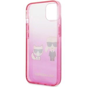 Hurtownia GSM - Case Karl Lagerfeld KLHCP13STGKCP Apple iPhone 13 mini Hardcase rosa/pink Gradient Ikonik Karl & Choupette - KLD940PNK - {ean13} - Hurt